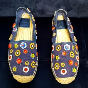 Tory Burch flower embellished espadrilles